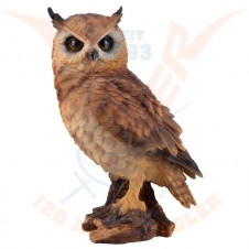 Figurka Sova KALOUS - Long eared owl standing VELKÝ