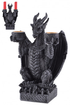 Svícen s drakem Double candle Dragon