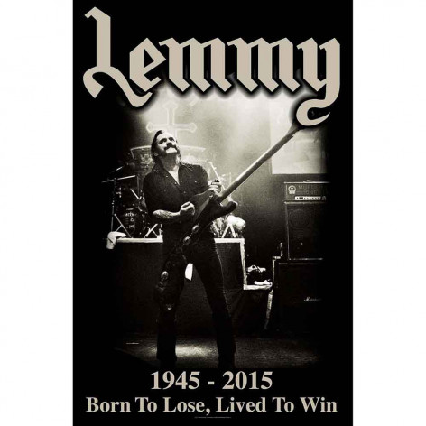 Vlajka Motorhead Lemmy - Lived to Win  