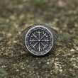 OCELOVÝ PRSTEN VIKING Vegvisir Celtic Knot  