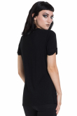 Dámské tričko Laced Up Fashion T-Shirt STA2654BLK  