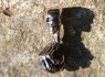 Přívěsek chirurgická ocel lebka - Skull ball hand BLACK  