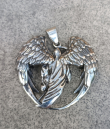 Přívěsek chirurgická ocel lebka WINGED GRIM RIPPER Přívěsek chirurgická ocel lebka WINGED GRIM RIPPER