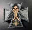 Krabička na cetky - šperkovnice IRON CROSS SKULL  