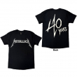 Metalové tričko Metallica - 40th Anniversary Songs Logo  