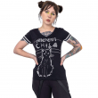 Dámské tričko MOON KITTY VARSITY  