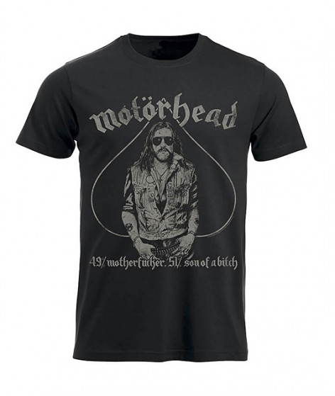 Metalové tričko LEMMY MOTORHEAD - 49% MOTHERFUCKER, 51% SON OF A BITCH  