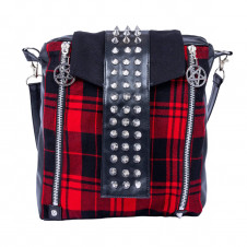 Kabelka BELLADONNA RED CHECK