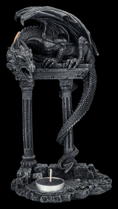 Svícen s drakem Black dragon  