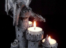 Svícen s drakem Black dragon Tea light holder  