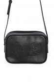 Kabelka s lebkami Black TWIN SKULL  