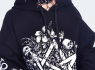 DÁMSKÁ MIKINA Floral Pentagram Printed Oversized Hoodie HLA4305  