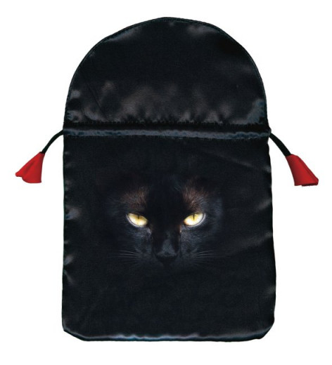 Saténový obal na tarotové karty kočka Black Cat  