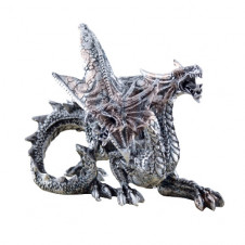 Soška drak Silver dragon