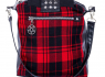 Kabelka BELLADONNA RED CHECK  