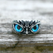 OCELOVÝ PRSTEN SOVA Blue eyes  