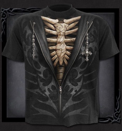Tričko Spiral Oblek smrti UNZIPPED TR373600  