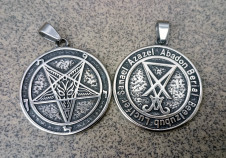 Přívěsek chirurgická ocel Sigil of Baphomet and Lucifer