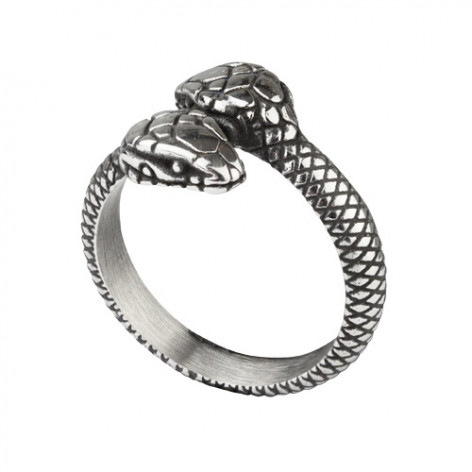 Prsten chirurgická ocel Had Two Snakes  