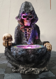 Lampa smrtka Grim reaper looks into a crystal (26cm)  