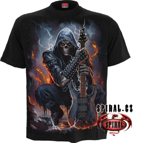 DEATH Spiral Metalové TRIČKO kostlivec ROCKER  
