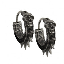 Náušnice chirurgická ocel SKULLS SPIKES ECHT-SO4031