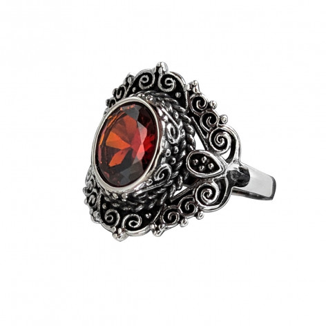 Prsten chirurgická ocel Red Ornament  