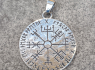 Přívěsek chirurgická ocel VIKING Helm Of Awe Vegvisir aegishjalmur 2  