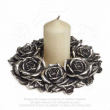 Věnec Alchemy Gothic Black Rose Wreath  