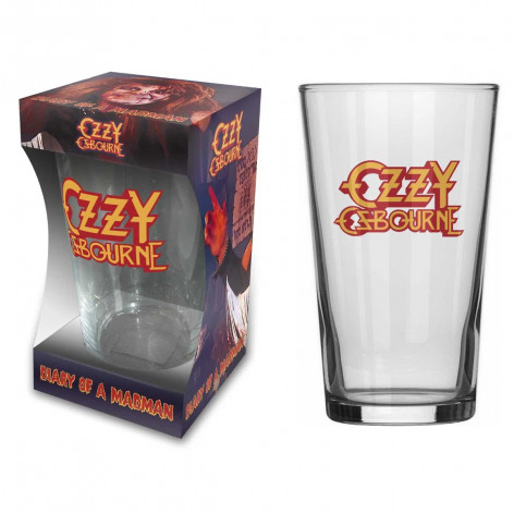 OZZY OSBOURNE Sklenice na pivo DIARY OF A MADMAN - 570ml  
