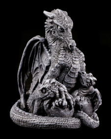 Figurka/soška malý drak Black Dragon 4