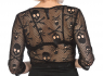 Dámský gothic CROP TOP Black SKULL   