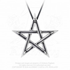 Přívěsek Alchemy Gothic - Pentagram Tethered Hex