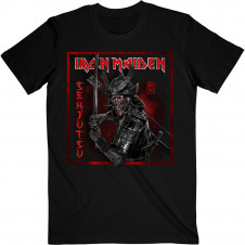 Pánské tričko Iron Maiden - Iron Maiden Unisex T-Shirt: Senjutsu Cover Distressed Red