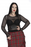 Dámský gothic TOP Black GROOVE ELEGY  