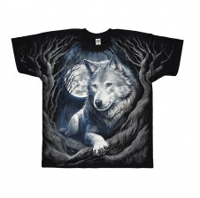 Tričko s vlkem BLUE WOLF