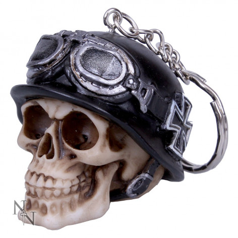 Klíčenka Iron Cross Biker Skull  
