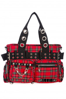 TAŠKA CAMDYN TARTAN RED