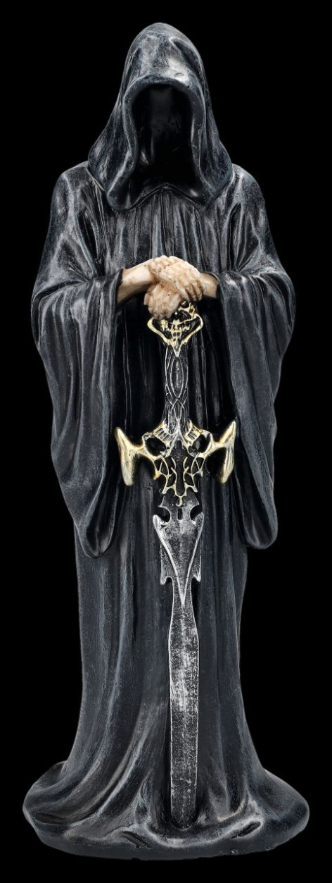 Dekorativní soška Grim Reaper standing with sword of death  