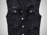 DŽÍSKA bez rukávů/Vesta BLACK SPIKE - POZOR NA ROZMĚRY!!  