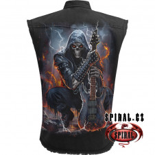 KOŠILE bez rukávů/Vesta Spiral SCREAMING DEATH XXXXL