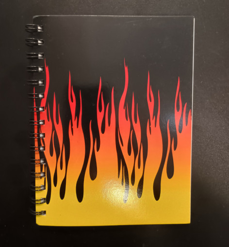 Zápisník/sešit Plameny Hell Flames  