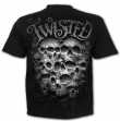Metalové tričko Spiral TWISTED SKULLS DS140601  