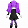 Plyšová panenka VIOLA - THE GOTH RAG DOLL DT277956  