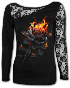 Dámské Tričko Spiral FLAMING ROSE DW275306 