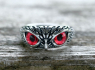 OCELOVÝ PRSTEN SOVA Red eyes  