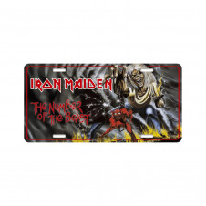 Značka na auto SPZ - IRON MAIDEN - NUMBER OF THE BEAST