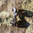 Přívěsek chirurgická ocel lebka - Skull ball hand BLACK  