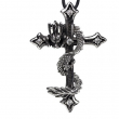 Přívěsek chirurgická ocel Drak Dragon Cross  