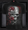Tričko Spiral Lebka a růže SKULLS N ROSES DS140600 Tričko Spiral Lebka a růže SKULLS N ROSES DS140600